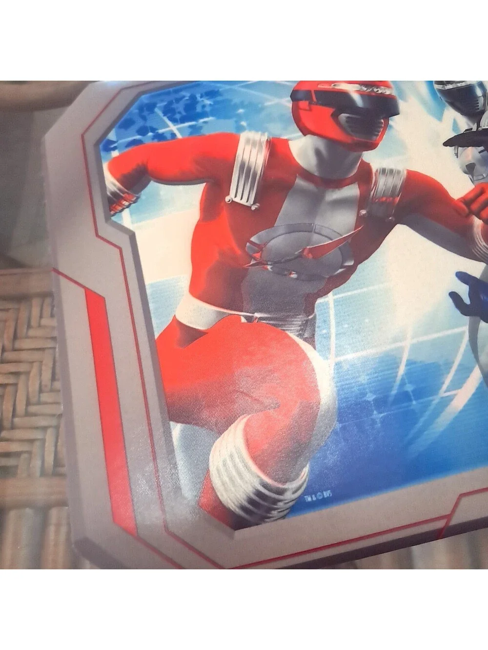 Power Rangers Operation Overdrive Table Placemat vinyl foam red black blue kids